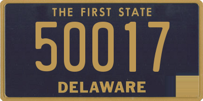 DE license plate 50017