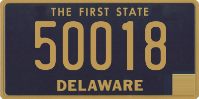 DE license plate 50018