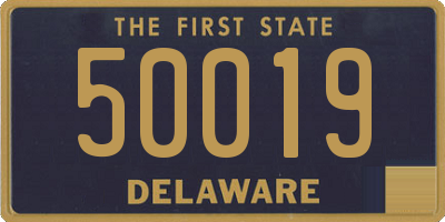 DE license plate 50019