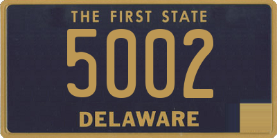 DE license plate 5002