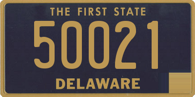 DE license plate 50021