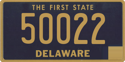 DE license plate 50022