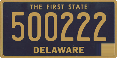 DE license plate 500222