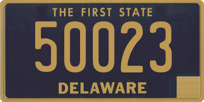 DE license plate 50023