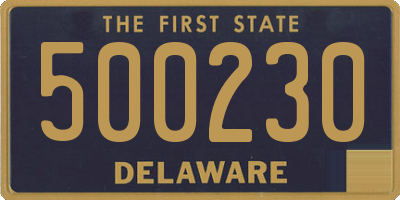 DE license plate 500230