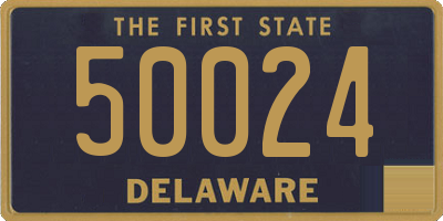 DE license plate 50024