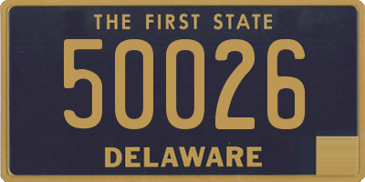 DE license plate 50026