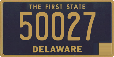 DE license plate 50027