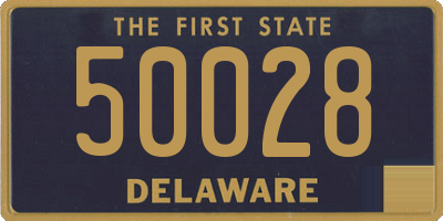 DE license plate 50028