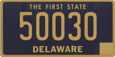 DE license plate 50030