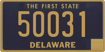 DE license plate 50031