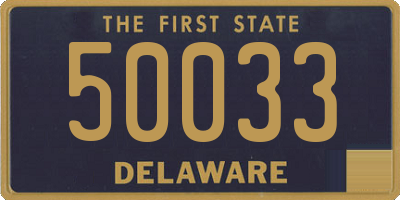 DE license plate 50033