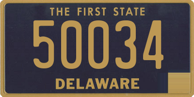 DE license plate 50034