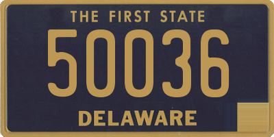 DE license plate 50036