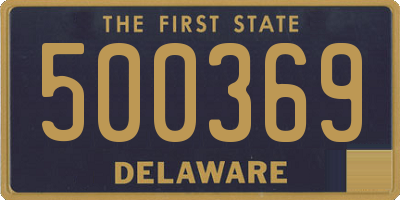 DE license plate 500369