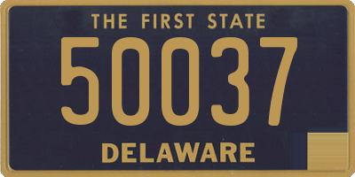 DE license plate 50037