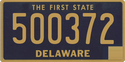 DE license plate 500372
