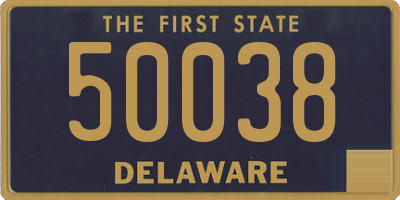 DE license plate 50038