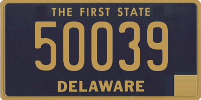 DE license plate 50039