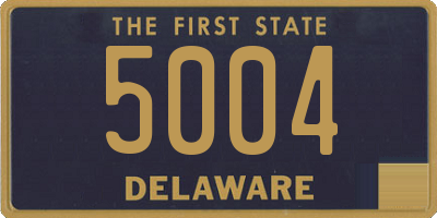 DE license plate 5004