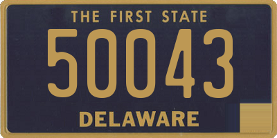 DE license plate 50043