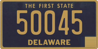 DE license plate 50045