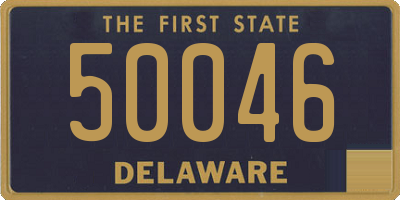 DE license plate 50046