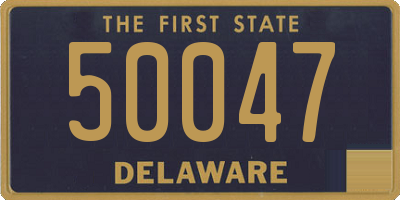 DE license plate 50047