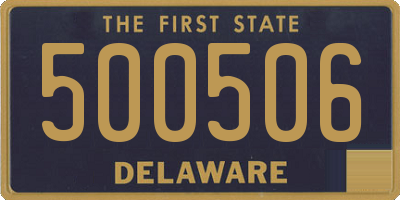 DE license plate 500506