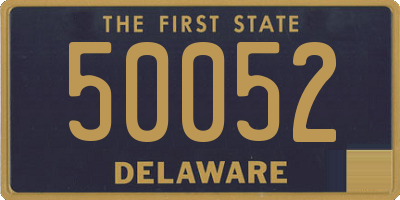 DE license plate 50052