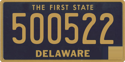 DE license plate 500522