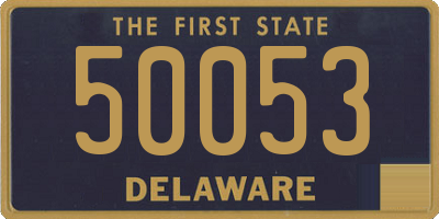 DE license plate 50053