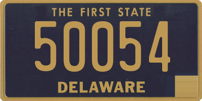 DE license plate 50054