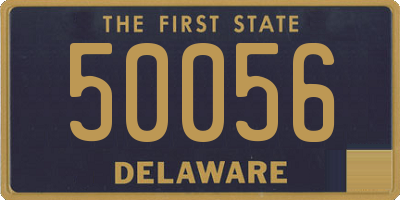 DE license plate 50056