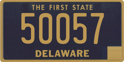 DE license plate 50057