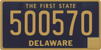 DE license plate 500570