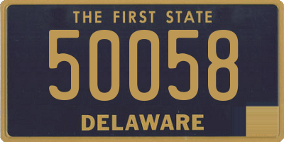 DE license plate 50058