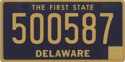 DE license plate 500587