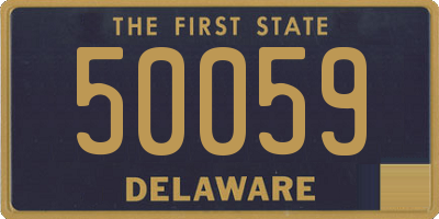 DE license plate 50059