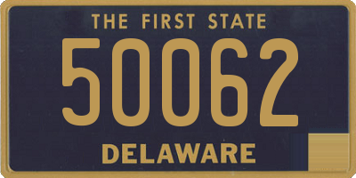 DE license plate 50062