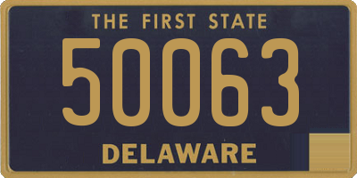 DE license plate 50063