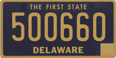 DE license plate 500660