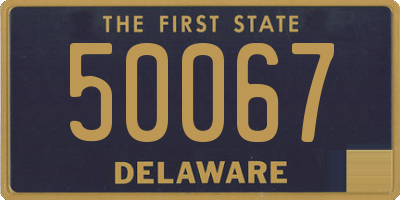 DE license plate 50067