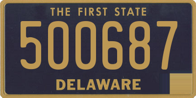 DE license plate 500687