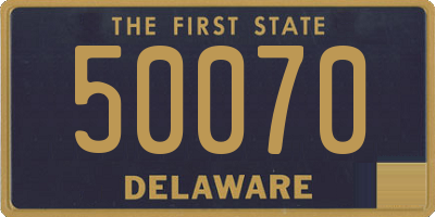 DE license plate 50070