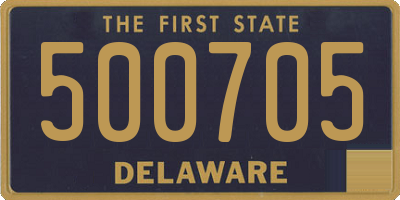 DE license plate 500705