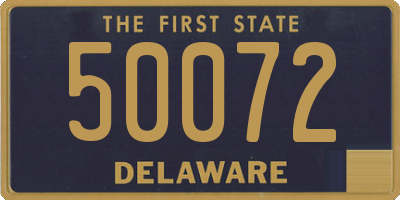 DE license plate 50072