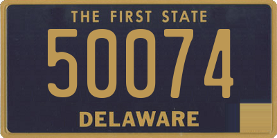 DE license plate 50074