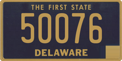 DE license plate 50076