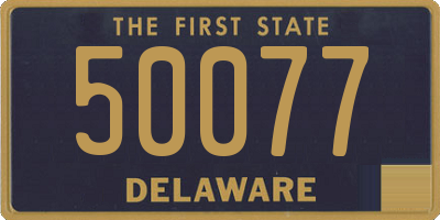 DE license plate 50077